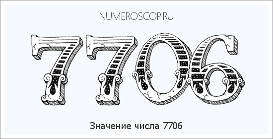 Расшифровка значения числа 7706 по цифрам в нумерологии