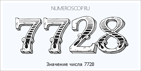 Расшифровка значения числа 7728 по цифрам в нумерологии