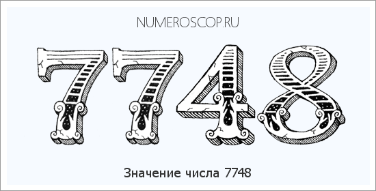 Расшифровка значения числа 7748 по цифрам в нумерологии