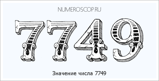 Расшифровка значения числа 7749 по цифрам в нумерологии