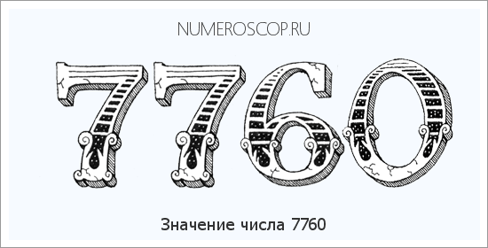Расшифровка значения числа 7760 по цифрам в нумерологии