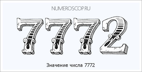 Расшифровка значения числа 7772 по цифрам в нумерологии