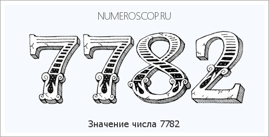 Расшифровка значения числа 7782 по цифрам в нумерологии