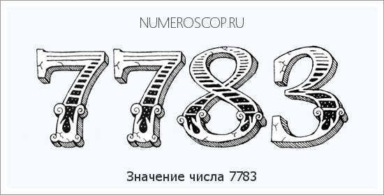 Расшифровка значения числа 7783 по цифрам в нумерологии