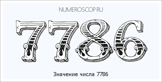 Расшифровка значения числа 7786 по цифрам в нумерологии