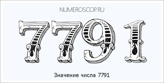 Расшифровка значения числа 7791 по цифрам в нумерологии