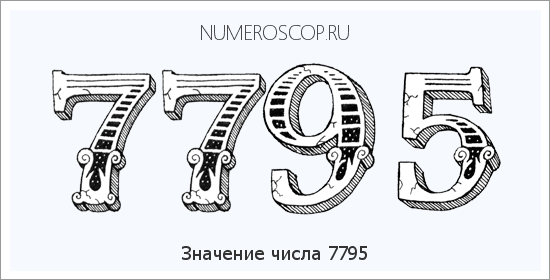 Расшифровка значения числа 7795 по цифрам в нумерологии