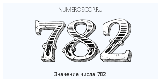 Расшифровка значения числа 782 по цифрам в нумерологии