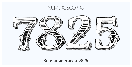 Расшифровка значения числа 7825 по цифрам в нумерологии