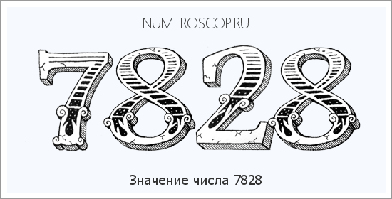 Расшифровка значения числа 7828 по цифрам в нумерологии