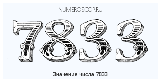 Расшифровка значения числа 7833 по цифрам в нумерологии