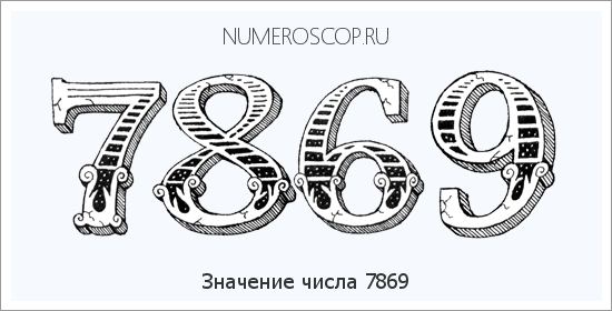 Расшифровка значения числа 7869 по цифрам в нумерологии