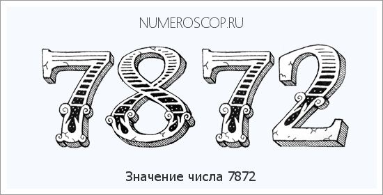 Расшифровка значения числа 7872 по цифрам в нумерологии
