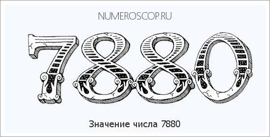 Расшифровка значения числа 7880 по цифрам в нумерологии