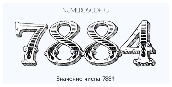 Расшифровка значения числа 7884 по цифрам в нумерологии