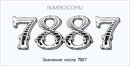 Расшифровка значения числа 7887 по цифрам в нумерологии