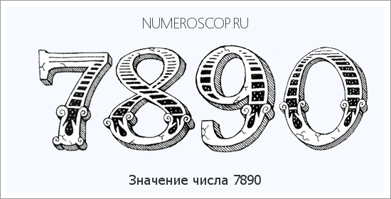 Расшифровка значения числа 7890 по цифрам в нумерологии