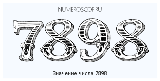 Расшифровка значения числа 7898 по цифрам в нумерологии