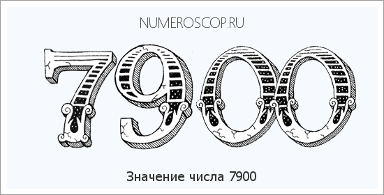 Расшифровка значения числа 7900 по цифрам в нумерологии
