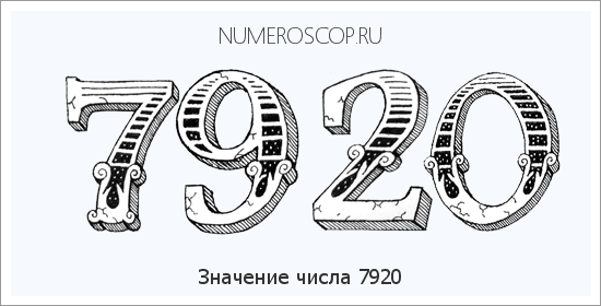 Расшифровка значения числа 7920 по цифрам в нумерологии