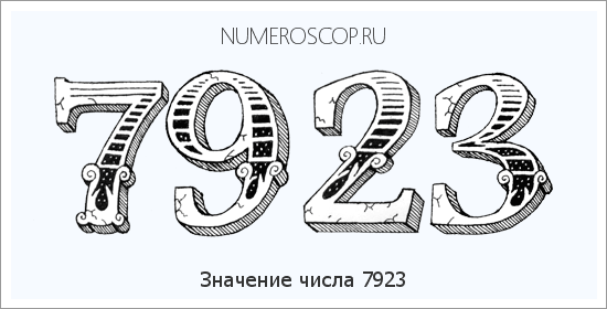 Расшифровка значения числа 7923 по цифрам в нумерологии