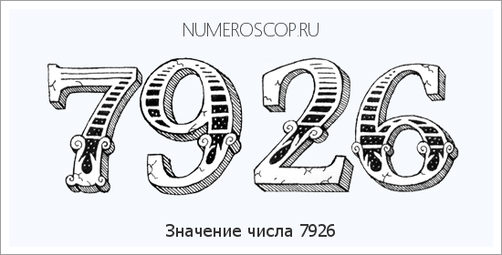 Расшифровка значения числа 7926 по цифрам в нумерологии