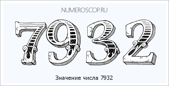 Расшифровка значения числа 7932 по цифрам в нумерологии