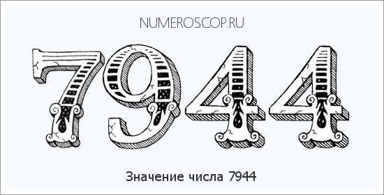 Расшифровка значения числа 7944 по цифрам в нумерологии