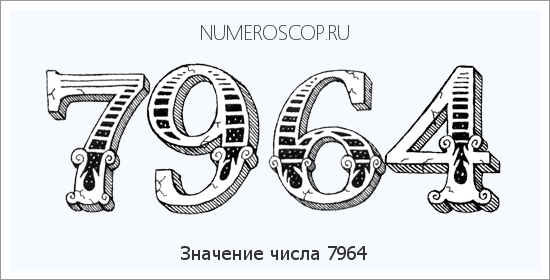 Расшифровка значения числа 7964 по цифрам в нумерологии