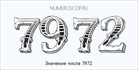Расшифровка значения числа 7972 по цифрам в нумерологии