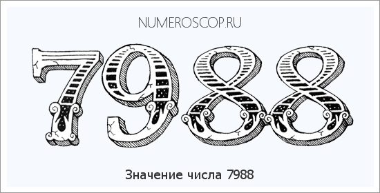 Расшифровка значения числа 7988 по цифрам в нумерологии