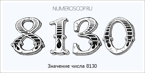 Расшифровка значения числа 8130 по цифрам в нумерологии