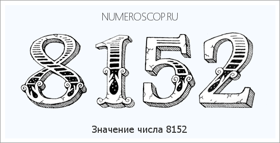 Расшифровка значения числа 8152 по цифрам в нумерологии