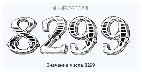 Расшифровка значения числа 8299 по цифрам в нумерологии