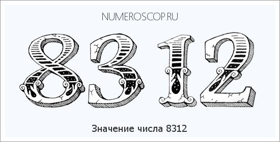 Расшифровка значения числа 8312 по цифрам в нумерологии