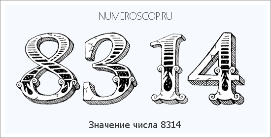 Расшифровка значения числа 8314 по цифрам в нумерологии