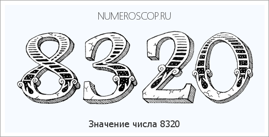 Расшифровка значения числа 8320 по цифрам в нумерологии