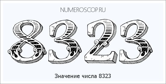 Расшифровка значения числа 8323 по цифрам в нумерологии