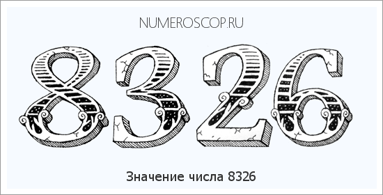 Расшифровка значения числа 8326 по цифрам в нумерологии