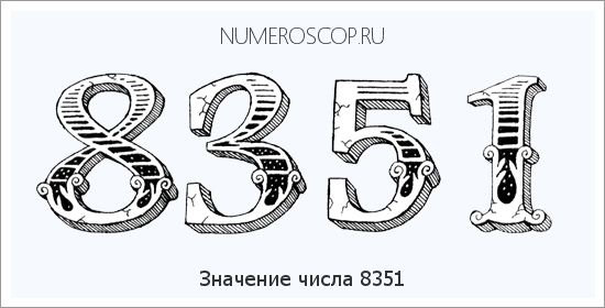 Расшифровка значения числа 8351 по цифрам в нумерологии