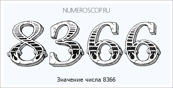 Расшифровка значения числа 8366 по цифрам в нумерологии