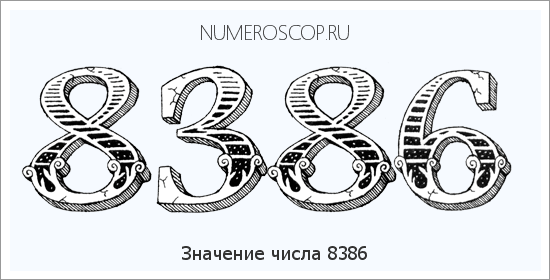 Расшифровка значения числа 8386 по цифрам в нумерологии