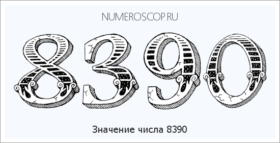 Расшифровка значения числа 8390 по цифрам в нумерологии