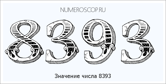 Расшифровка значения числа 8393 по цифрам в нумерологии