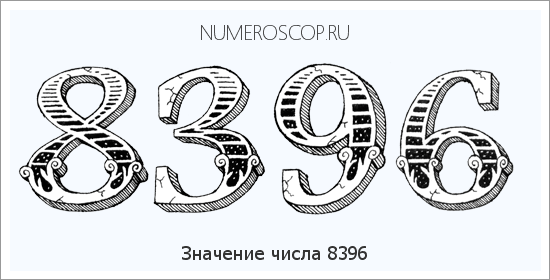 Расшифровка значения числа 8396 по цифрам в нумерологии