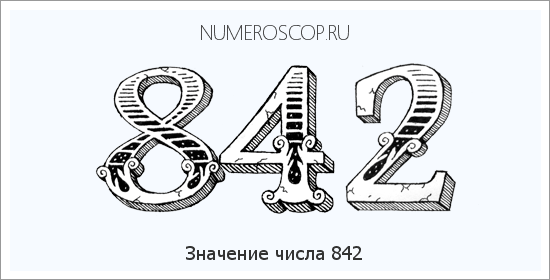 Расшифровка значения числа 842 по цифрам в нумерологии
