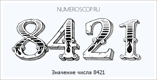 Расшифровка значения числа 8421 по цифрам в нумерологии