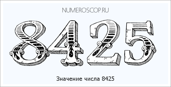 Расшифровка значения числа 8425 по цифрам в нумерологии