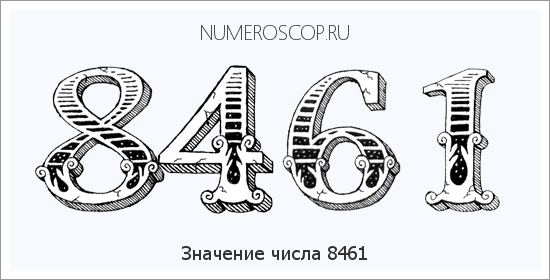 Расшифровка значения числа 8461 по цифрам в нумерологии