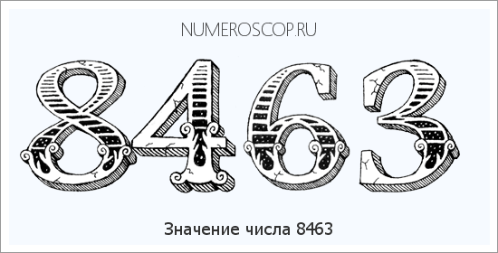 Расшифровка значения числа 8463 по цифрам в нумерологии